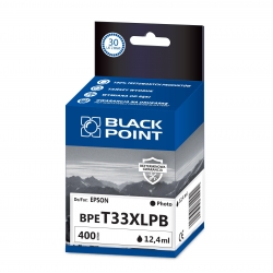 T33XL PHOTO BLACK tusz BLACK POINT do Epson Expression Premium: XP-530, XP-540, XP-630, XP-635, XP-640, XP-645, XP-830, XP-900