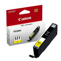 Tusz Canon  CLI551Y do iP-7250, MG-5450/6350 |  7ml |   yellow